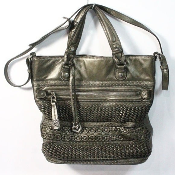 Brighton Handbags - BRIGHTON LEATHER CONVERTIBLE TOTE